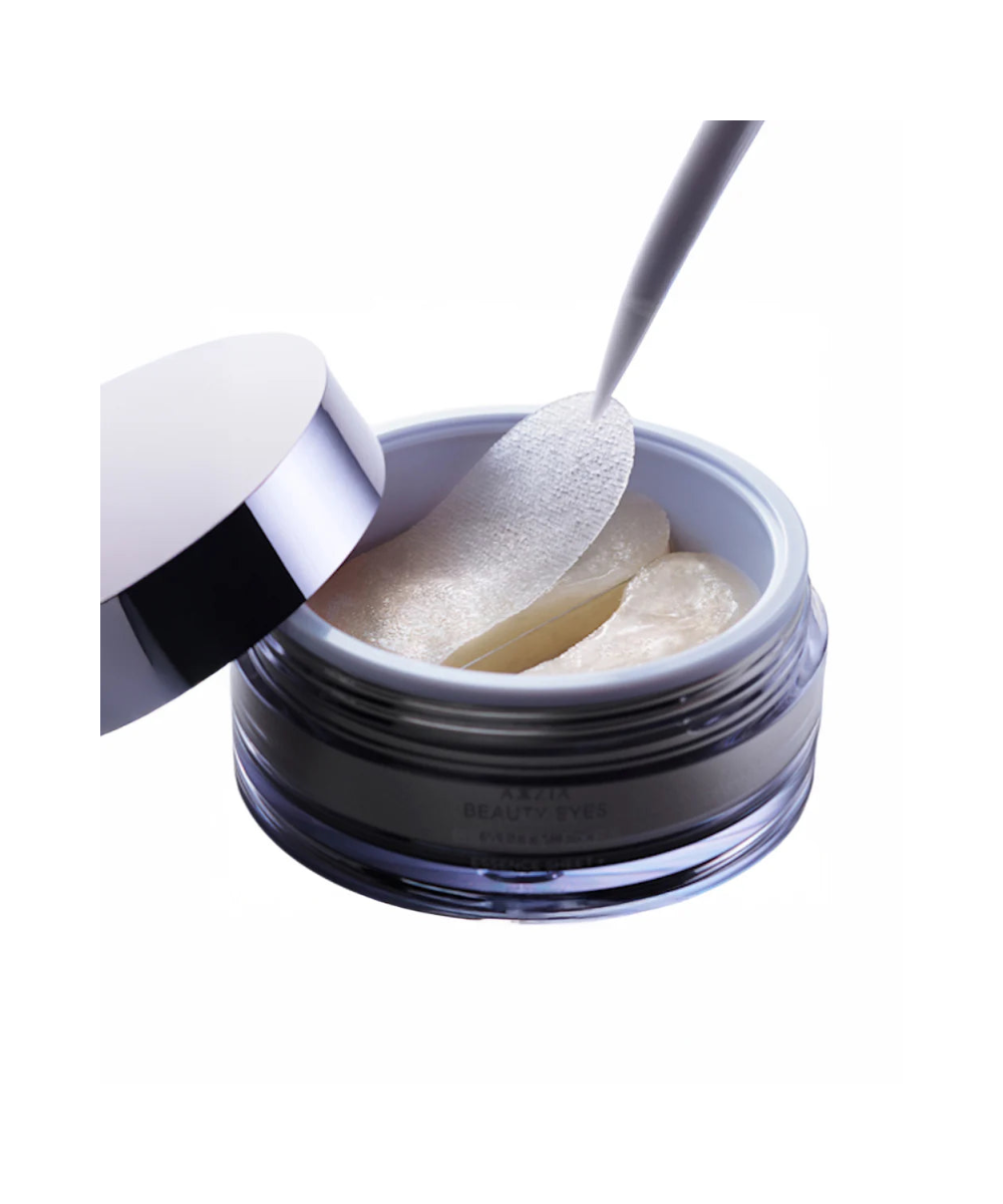 AXXZIA Beauty Eyes Essence Sheet Plus – tekstura esencji na płatku, intensywne nawilżenie okolic oczu