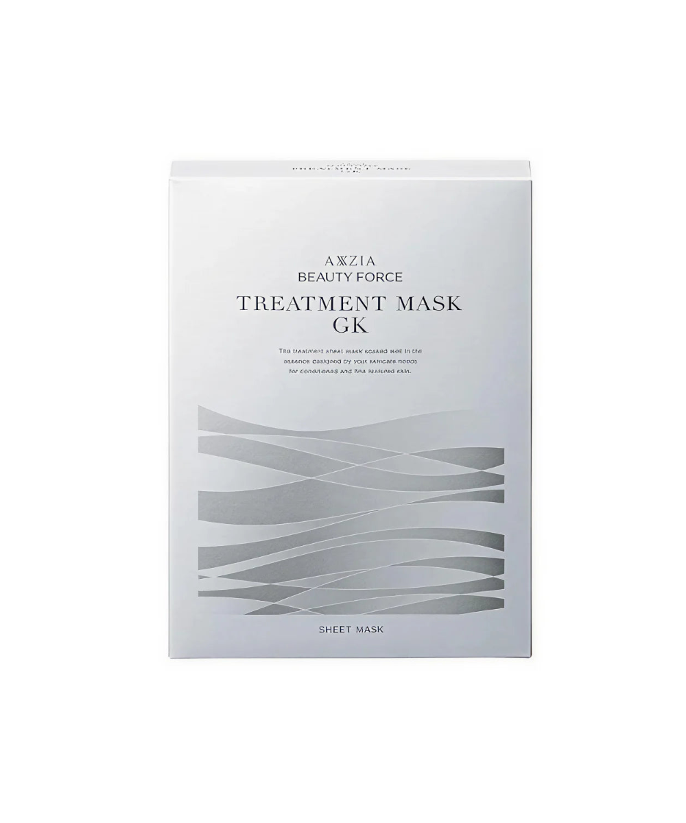 AXXZIA Beauty Force Treatment Mask GK – saszetka z maską, opakowanie jednostkowe, widok z przodu