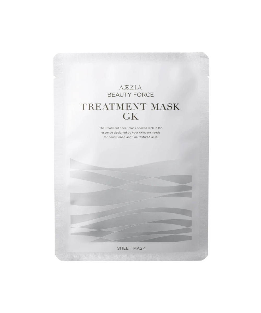 AXXZIA Beauty Force Treatment Mask GK – saszetka z maską w płacie, widok z przodu