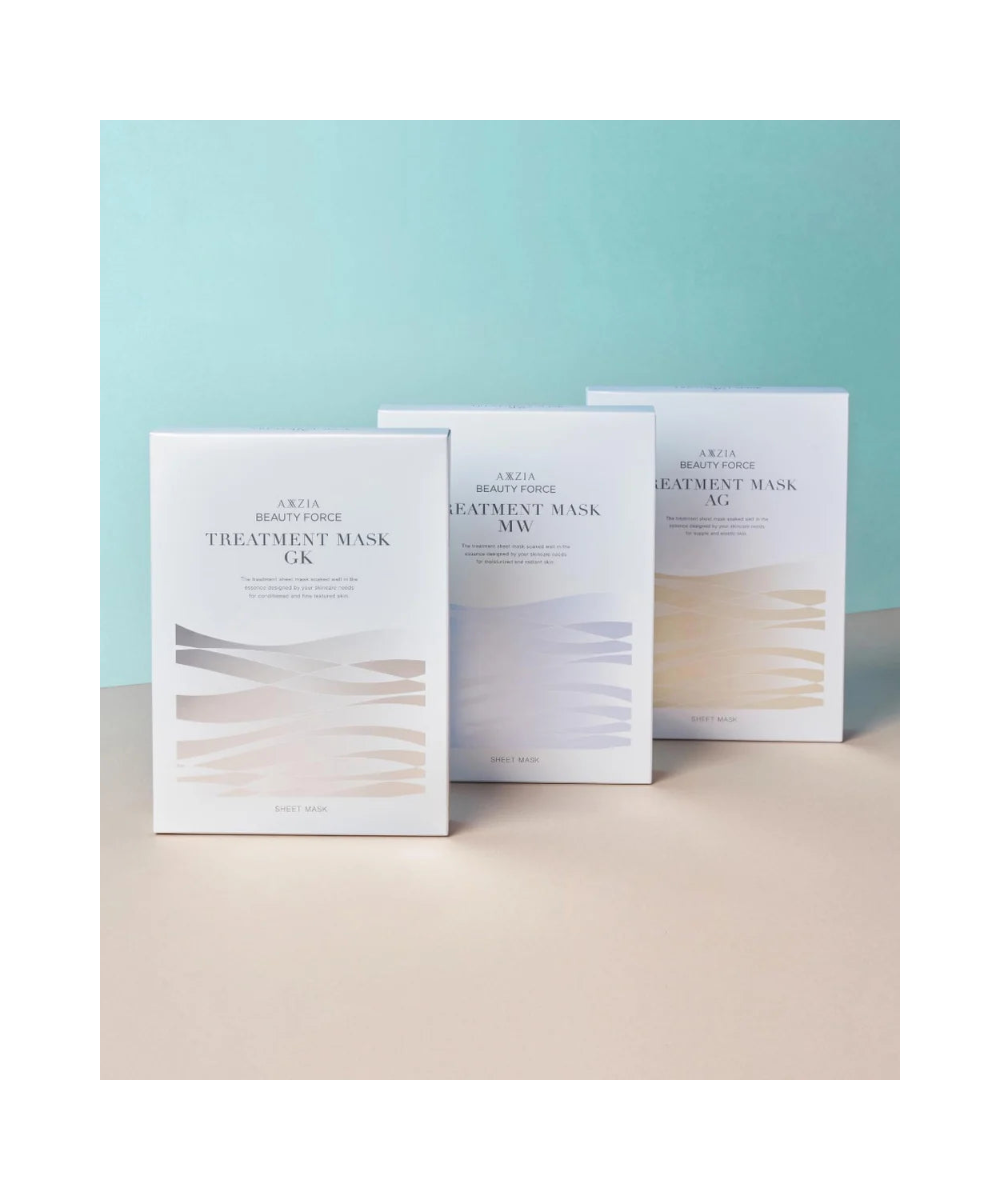 AXXZIA Beauty Force Treatment Mask – linia masek GK, MW i AG, japońska pielęgnacja