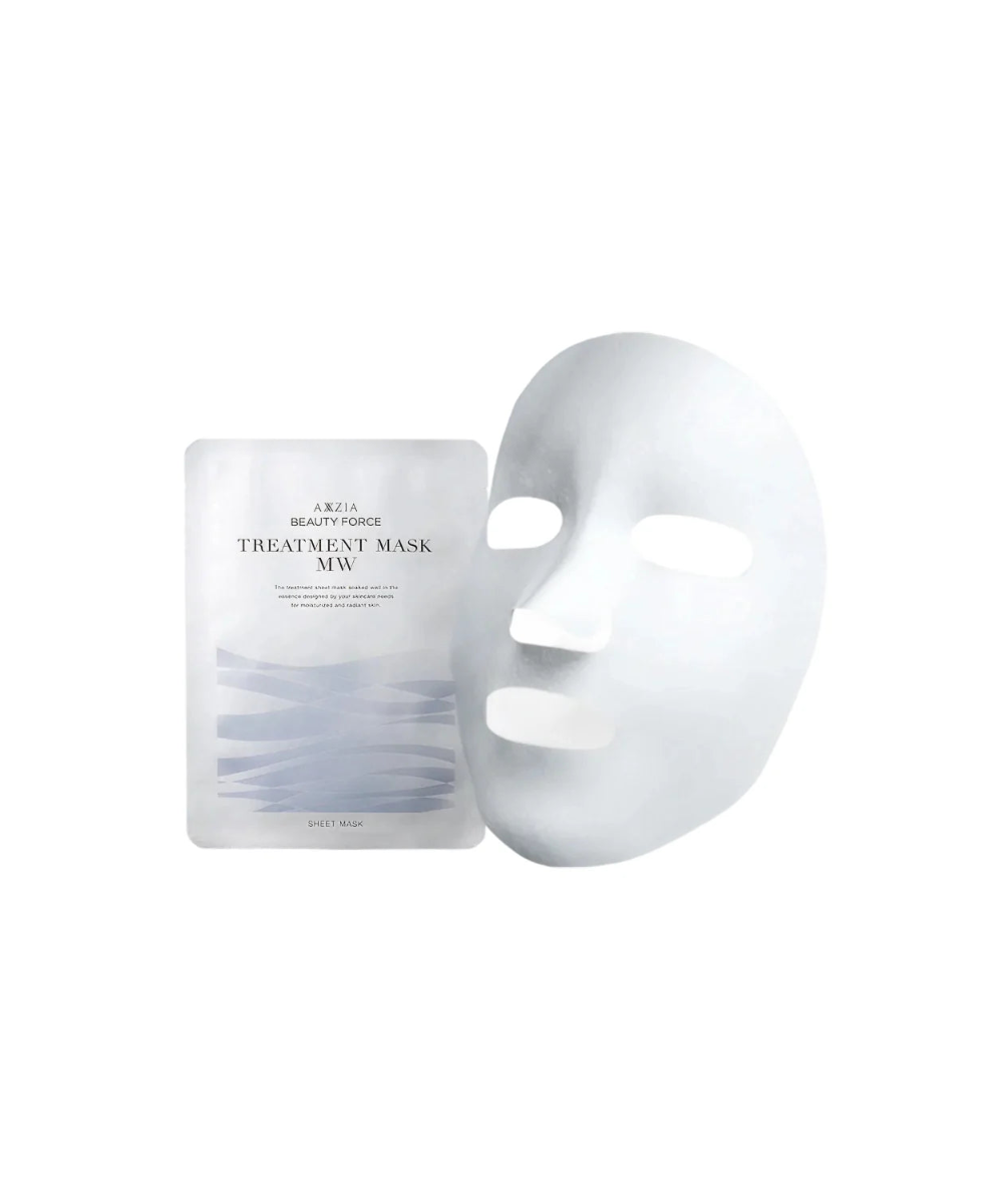 AXXZIA Beauty Force Treatment Mask MW – tekstura serum w płachcie bawełnianej