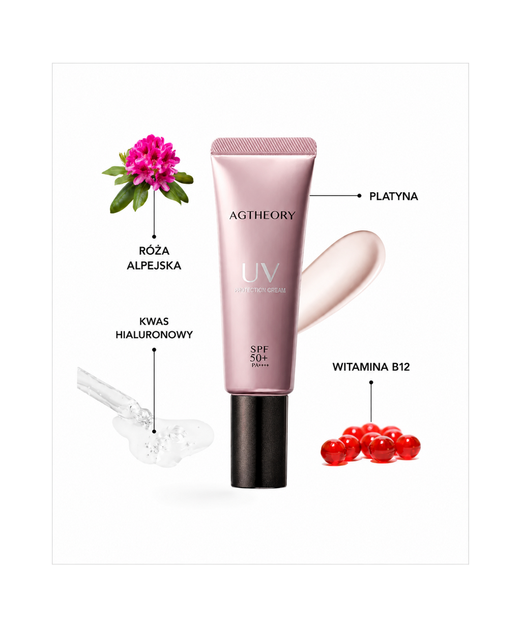 AGTheory UV Protection Cream SPF50 - Anti-aging krem ochronny SPF50+ PA++++