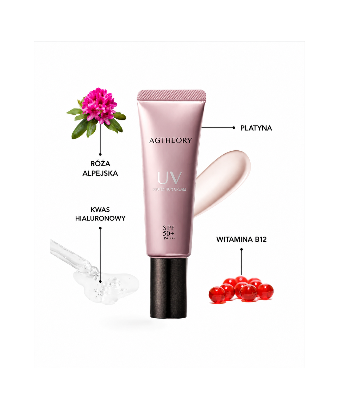 AGTheory UV Protection Cream SPF50 - Anti-aging krem ochronny SPF50+ PA++++