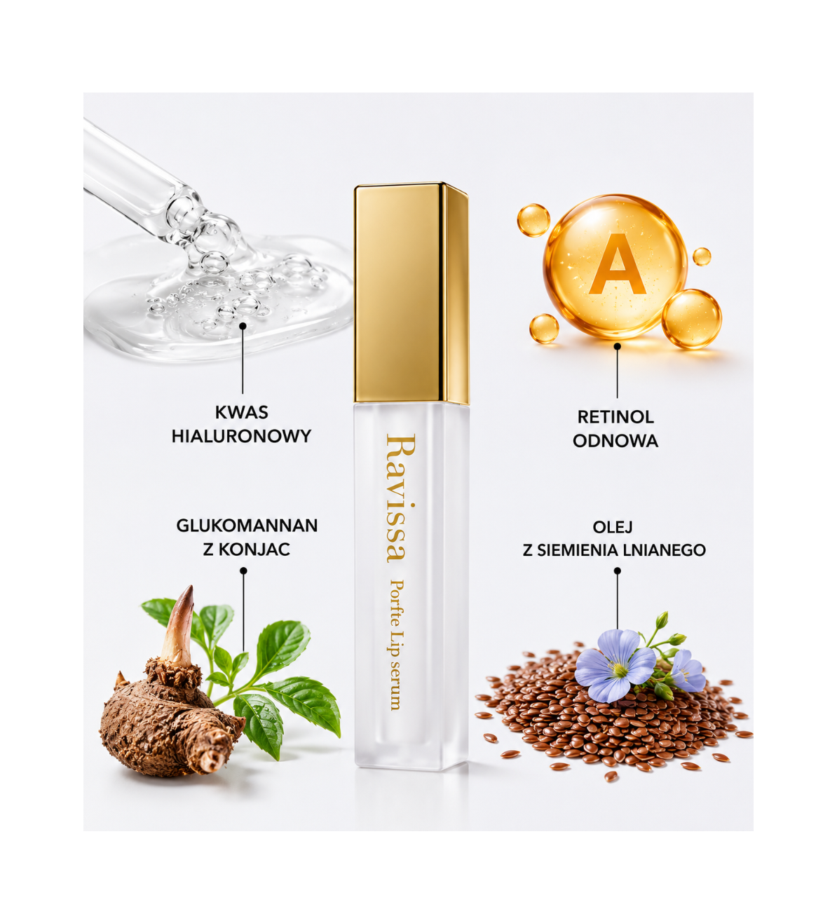Ravissa Porfte Lip Serum - Serum-błyszczyk anti-age do ust