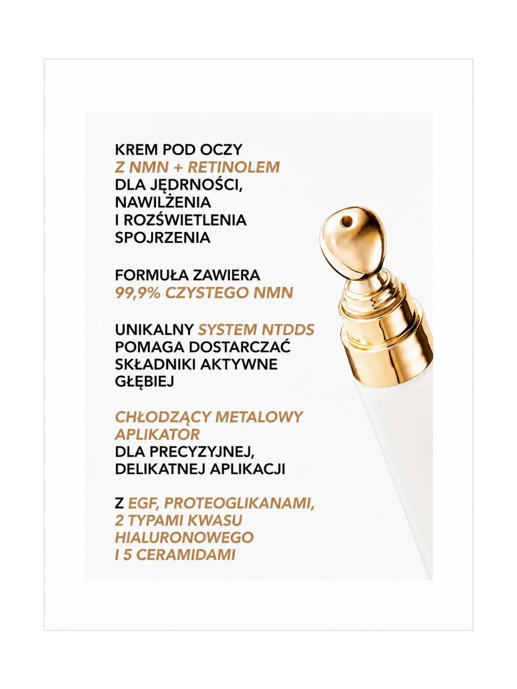 NMN Athlete Premium Eye Cream - Krem pod oczy z NMN, retinolem i technologią NtDDS®*