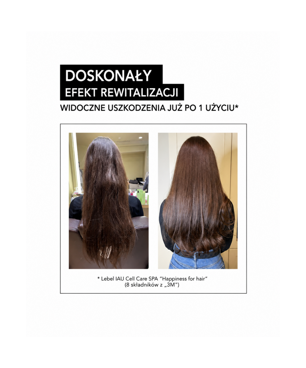 Lebel IAU Cell Care SPA - „Absolute Happiness for Hair" molekularna odbudowa i nawilżenie włosów