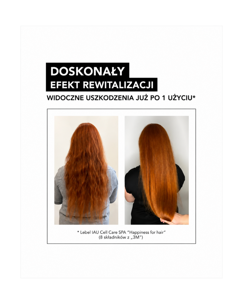 Lebel IAU Cell Care SPA - „Absolute Happiness for Hair" molekularna odbudowa i nawilżenie włosów