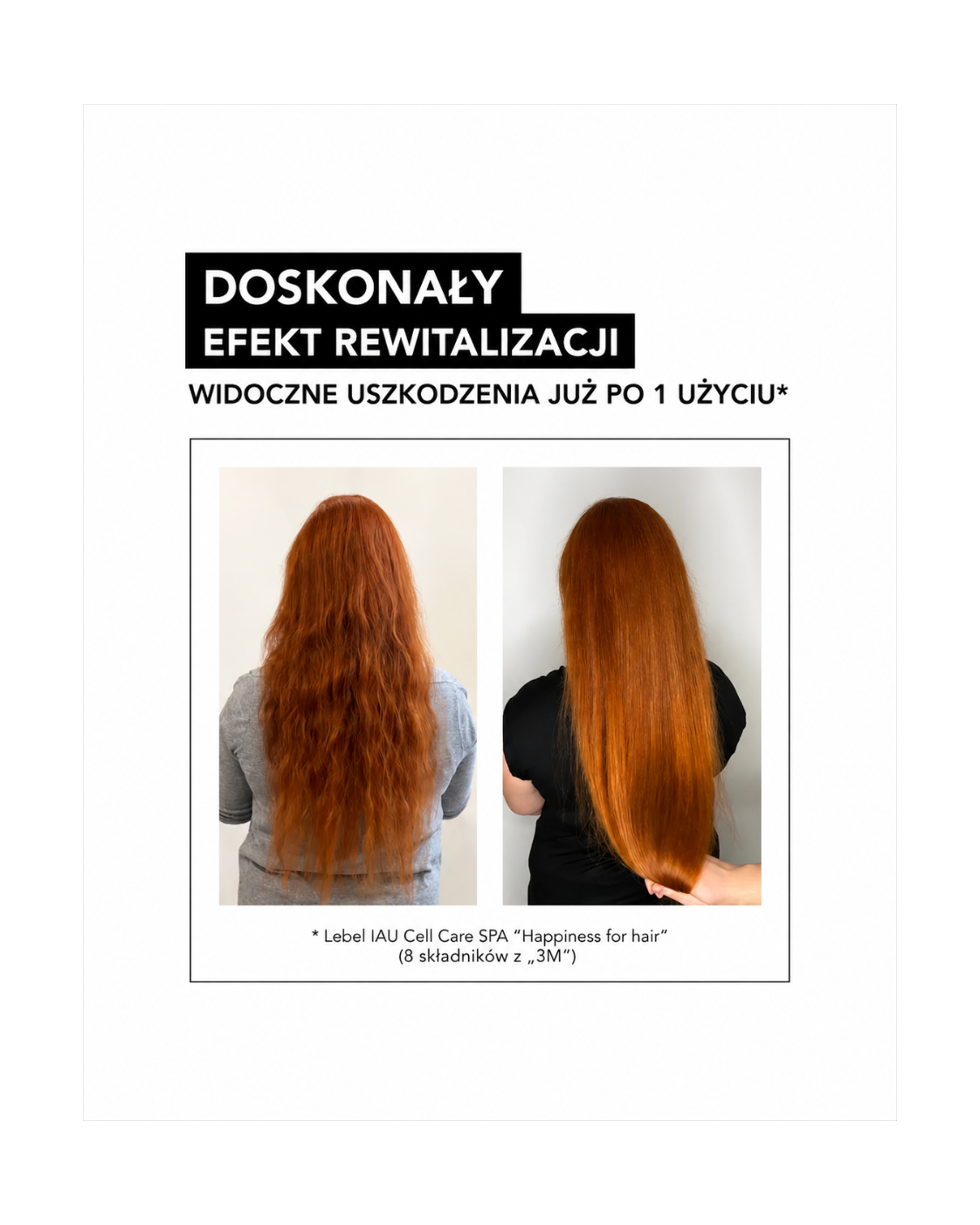 Lebel IAU Cell Care SPA - „Absolute Happiness for Hair" molekularna odbudowa i nawilżenie włosów