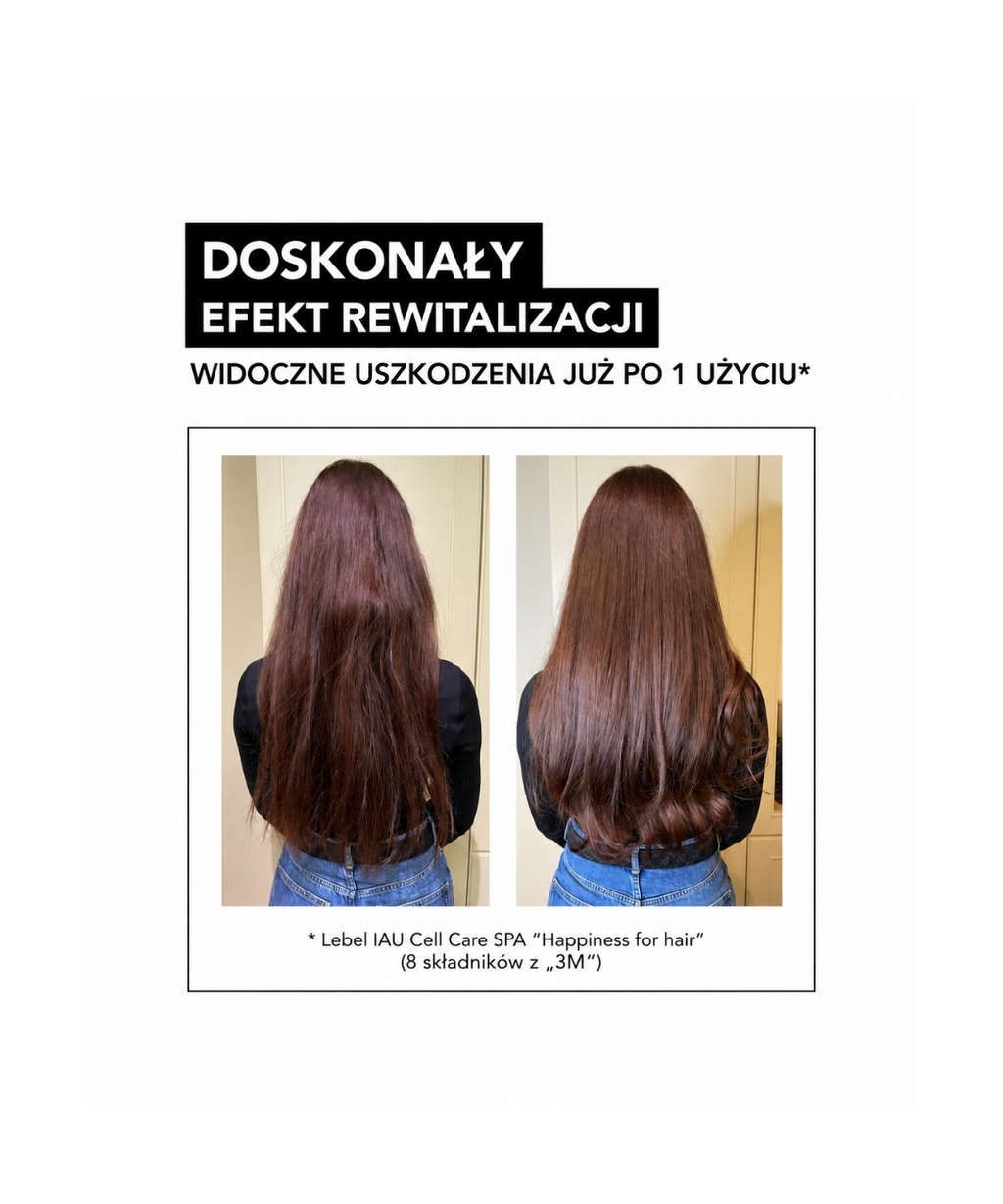 Lebel IAU Cell Care SPA - „Absolute Happiness for Hair" molekularna odbudowa i nawilżenie włosów