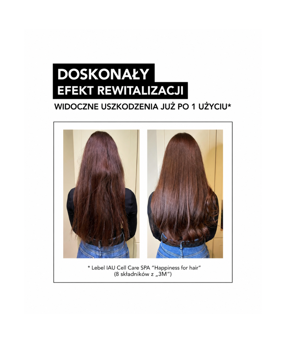 Lebel IAU Cell Care SPA - „Absolute Happiness for Hair" molekularna odbudowa i nawilżenie włosów