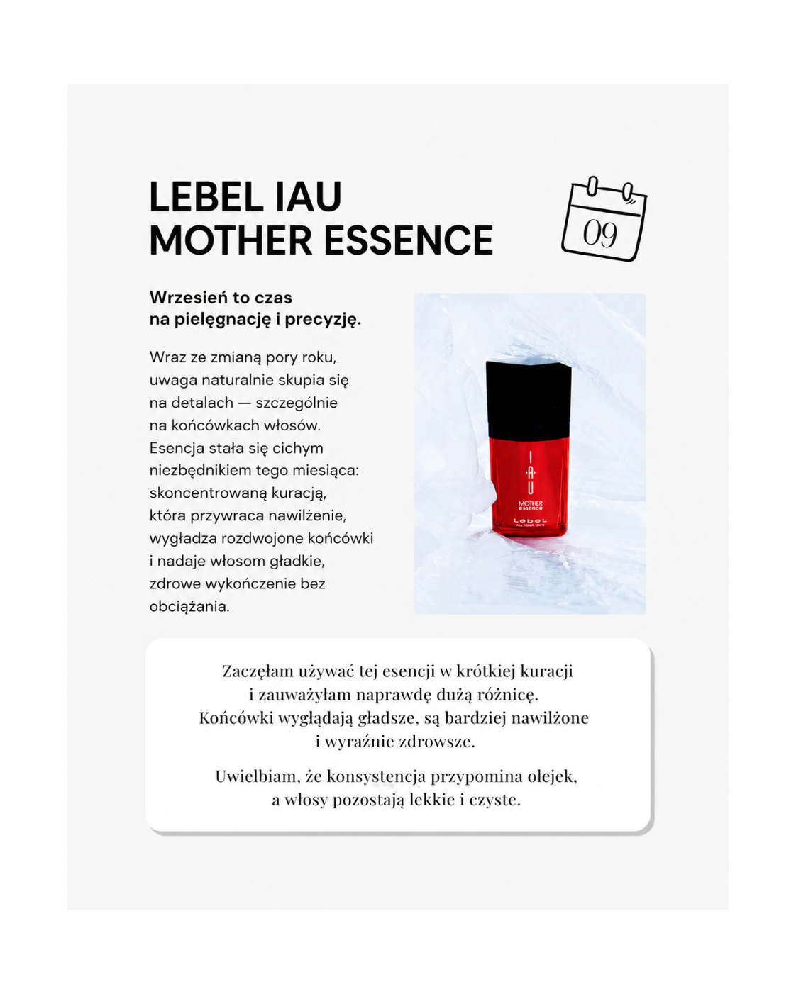 IAU Mother Essence - Intensywna regeneracja rozdwojonych końcówek włosów*