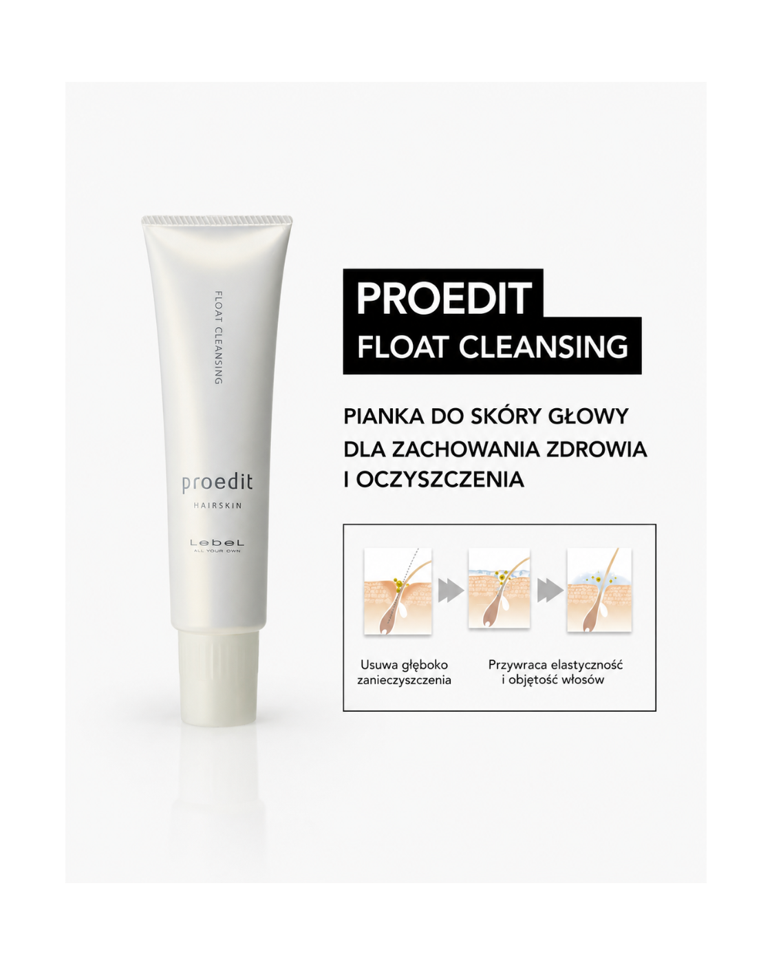 Proedit Hairskin Float Cleansing - Peeling do głębokiego oczyszczania skóry głowy i stymulacji wzrostu włosów*