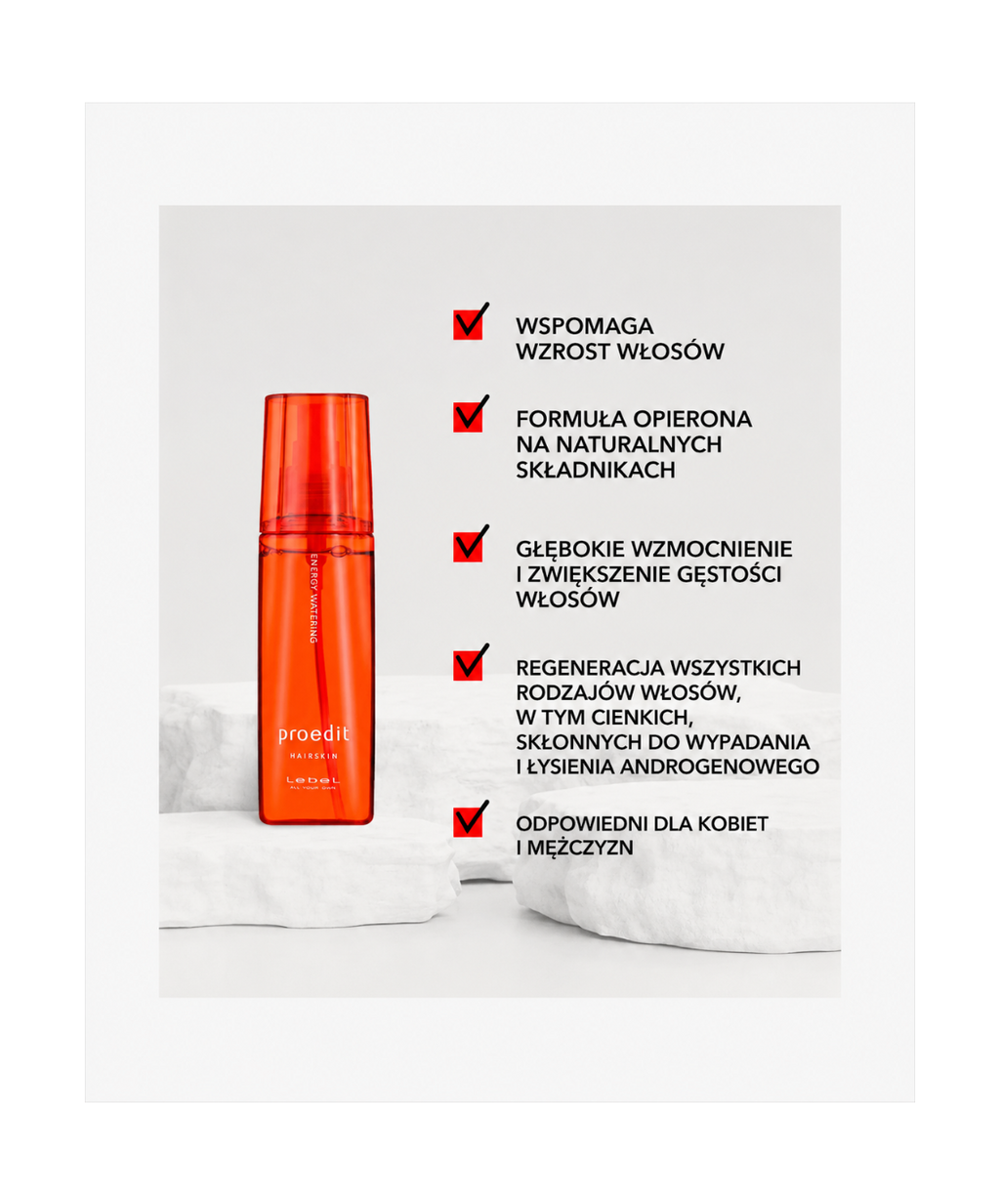 Proedit Hairskin Energy Watering - Energetyzujący spray do skóry głowy i włosów*