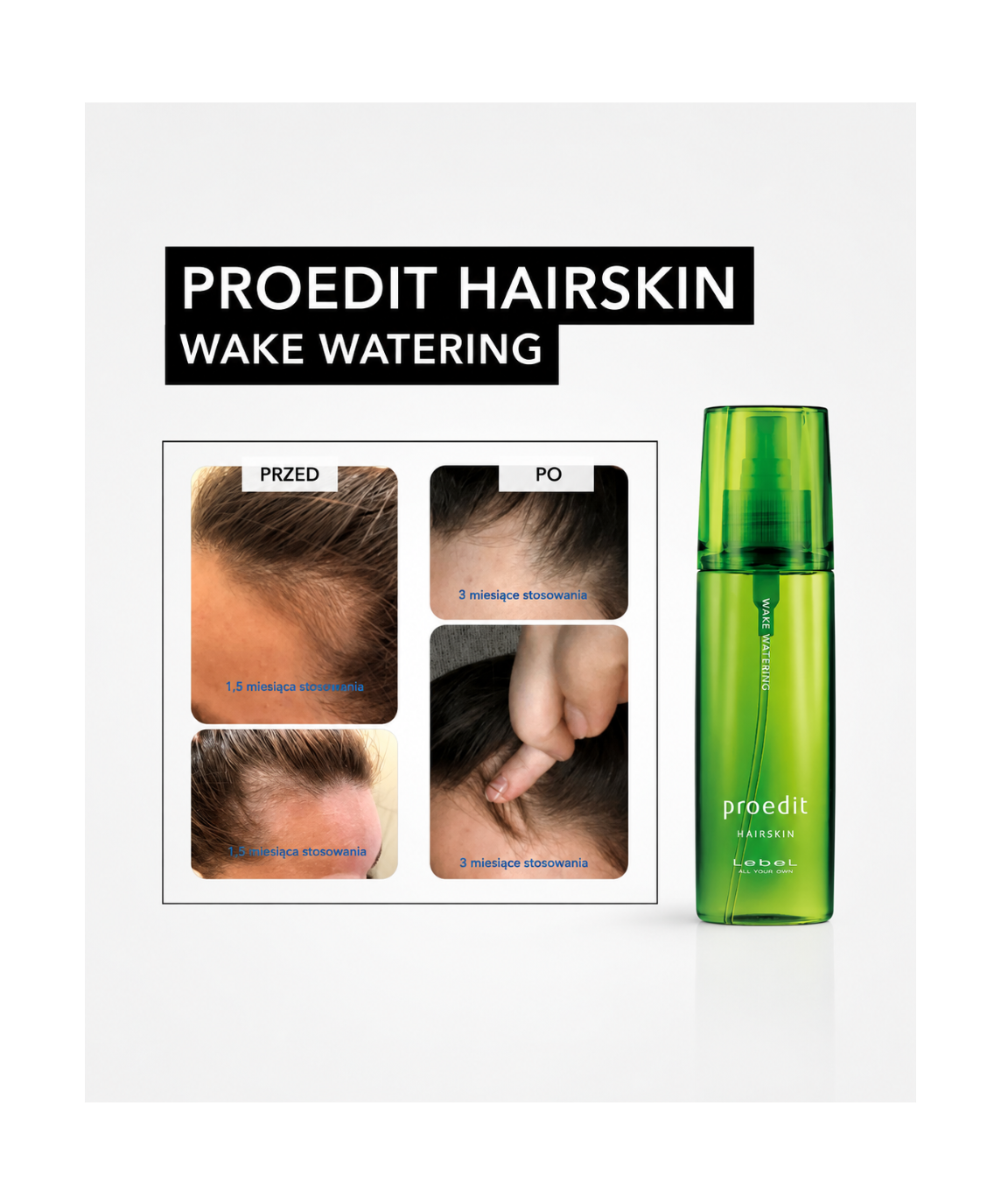 Proedit Hairskin Wake Watering - Profesjonalny spray pielęgnacyjny*