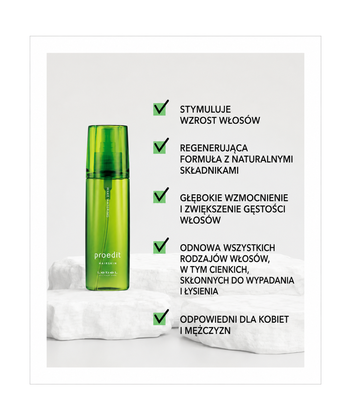 Proedit Hairskin Wake Watering - Profesjonalny spray pielęgnacyjny*