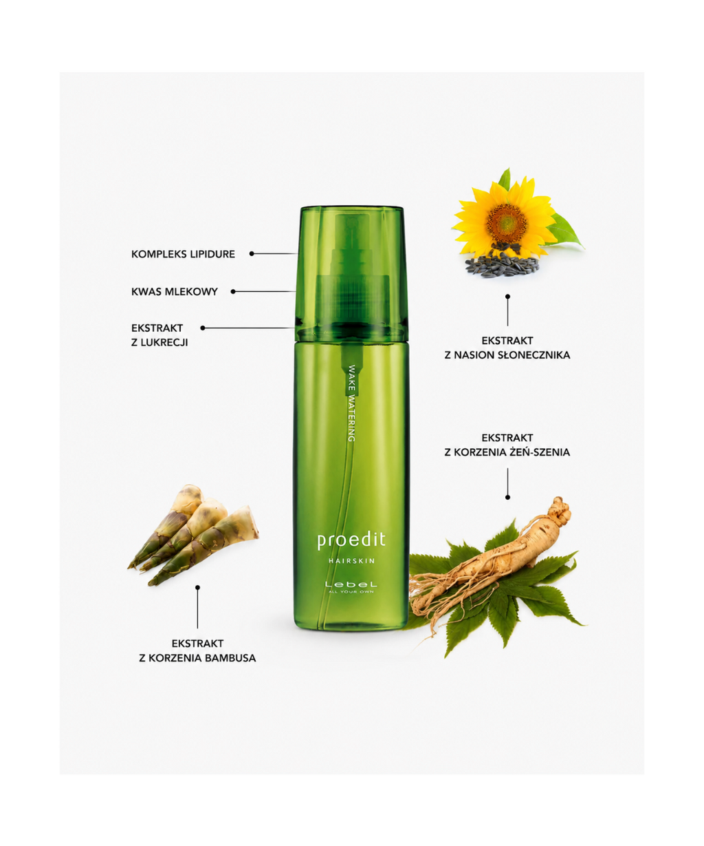 Proedit Hairskin Wake Watering - Profesjonalny spray pielęgnacyjny*