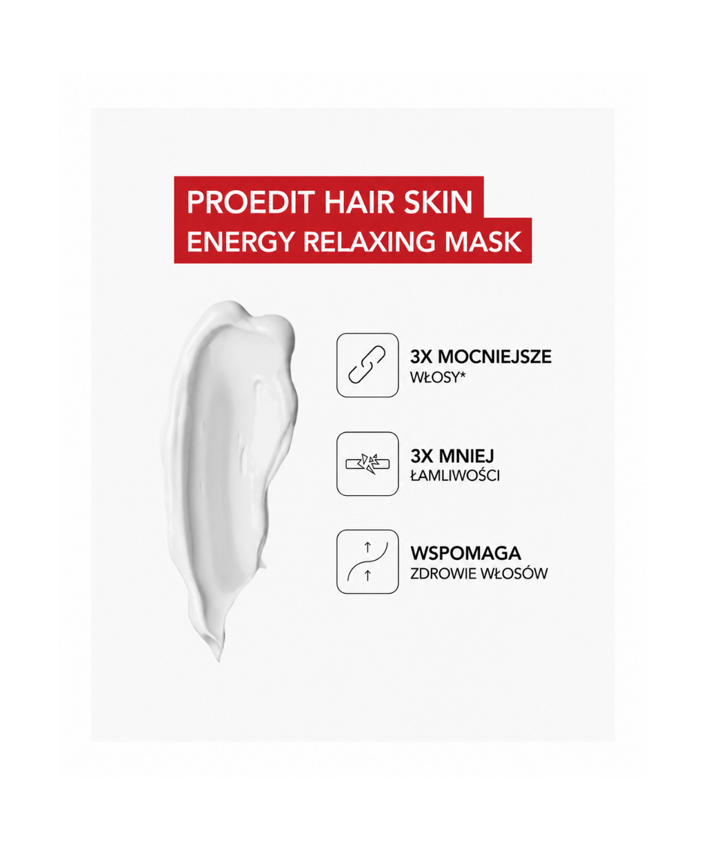 Proedit Hairskin Energy Relaxing Mask - Profesjonalny krem do objętości i wzrostu włosów*