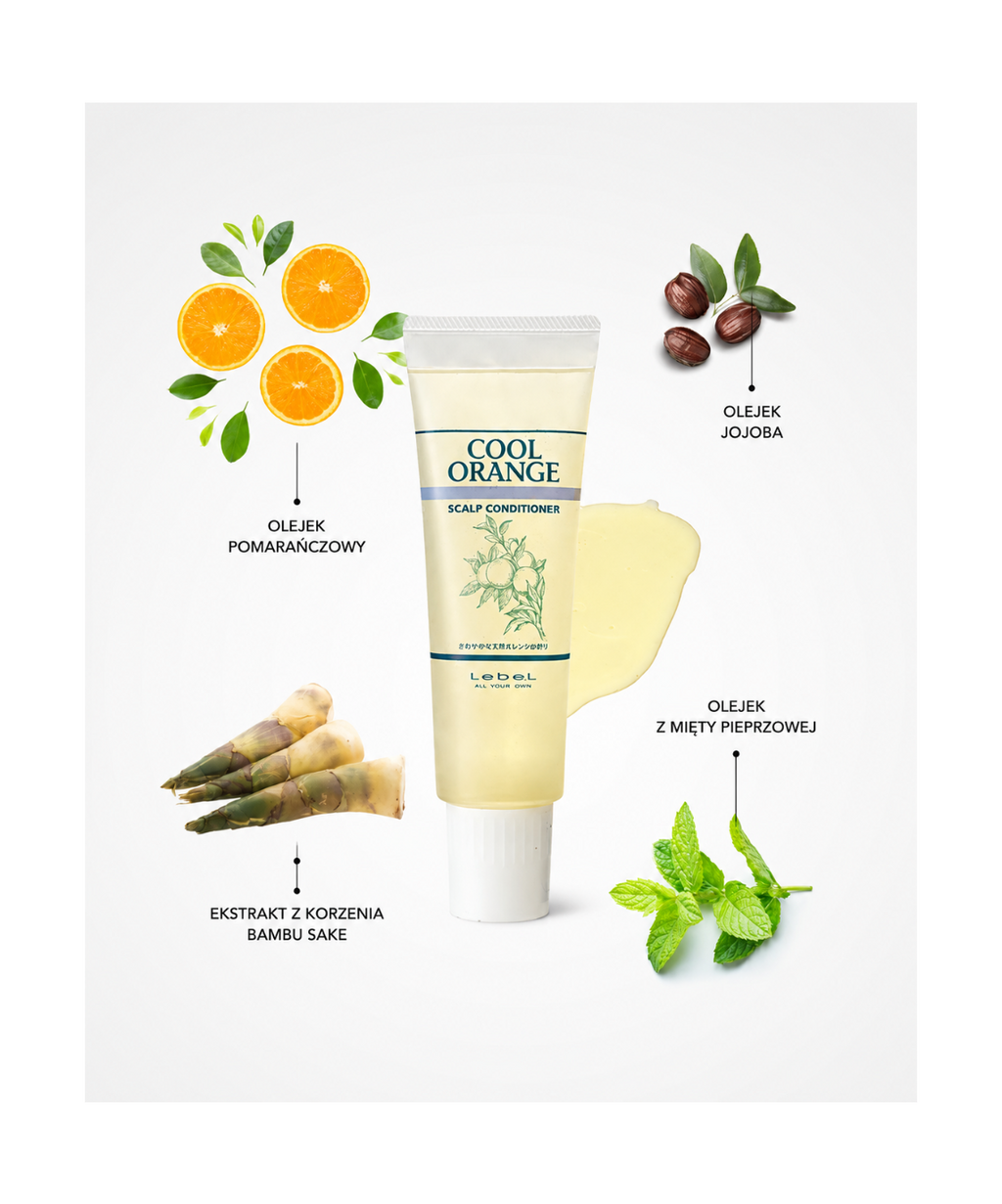 Lebel Cool Orange Scalp Conditioner – Peeling do normalnej i przetłuszczającej się skóry głowy*