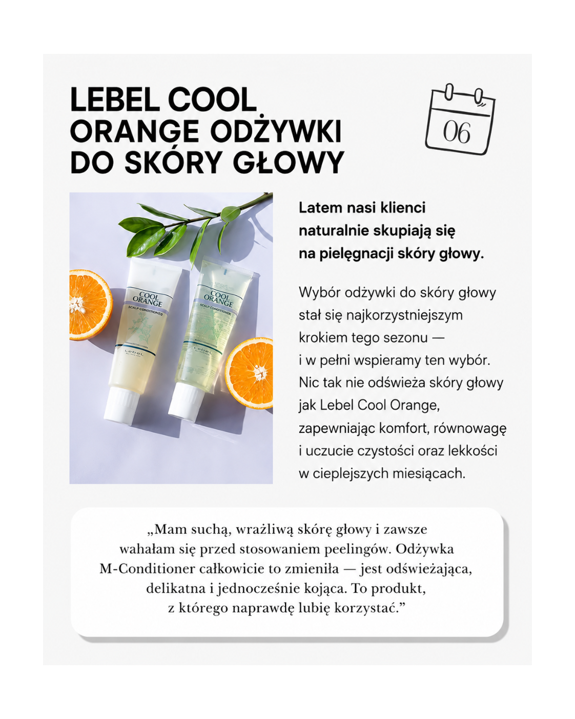 Lebel Cool Orange Scalp Conditioner – Peeling do normalnej i przetłuszczającej się skóry głowy*