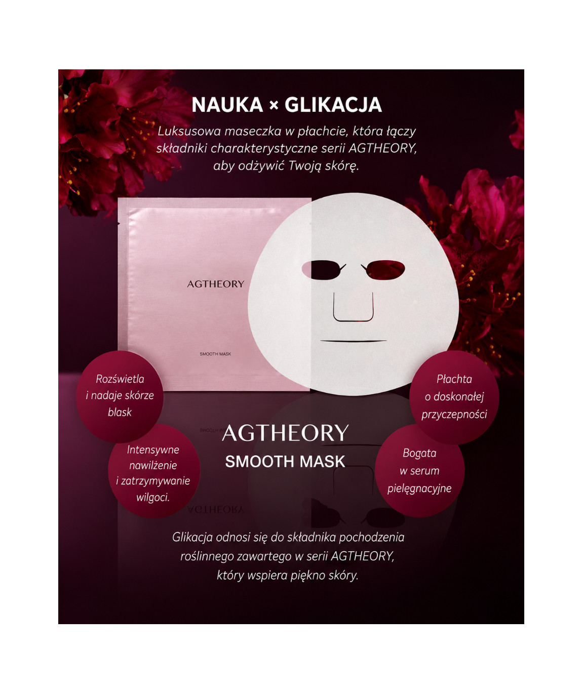 AGTheory Smooth Face Mask - Przeciwstarzeniowa maska w płachcie*