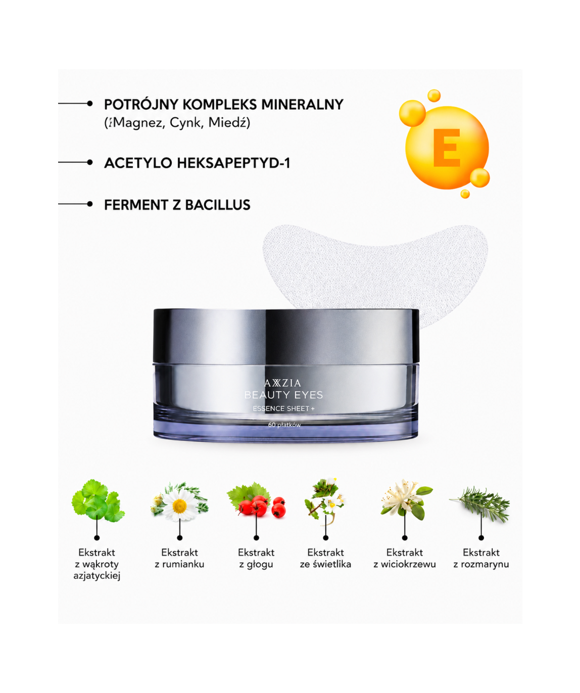 BEAUTY EYES Essence Sheet PLUS - Rozświetlające płatki pod oczy*