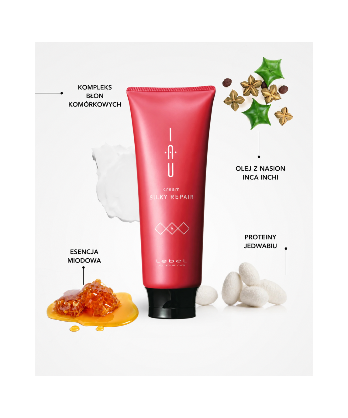 IAU cream SILKY REPAIR - Krem aromatyczny wzmacniający włosy*
