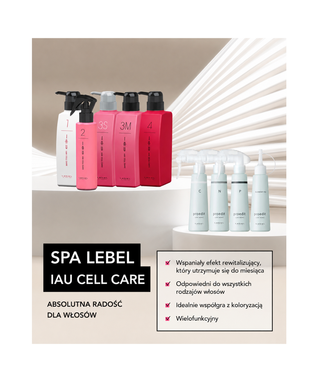 IAU Cell Care SPA (9 komponentów) - Molekularna odbudowa i głębokie nawilżenie struktury włosa*