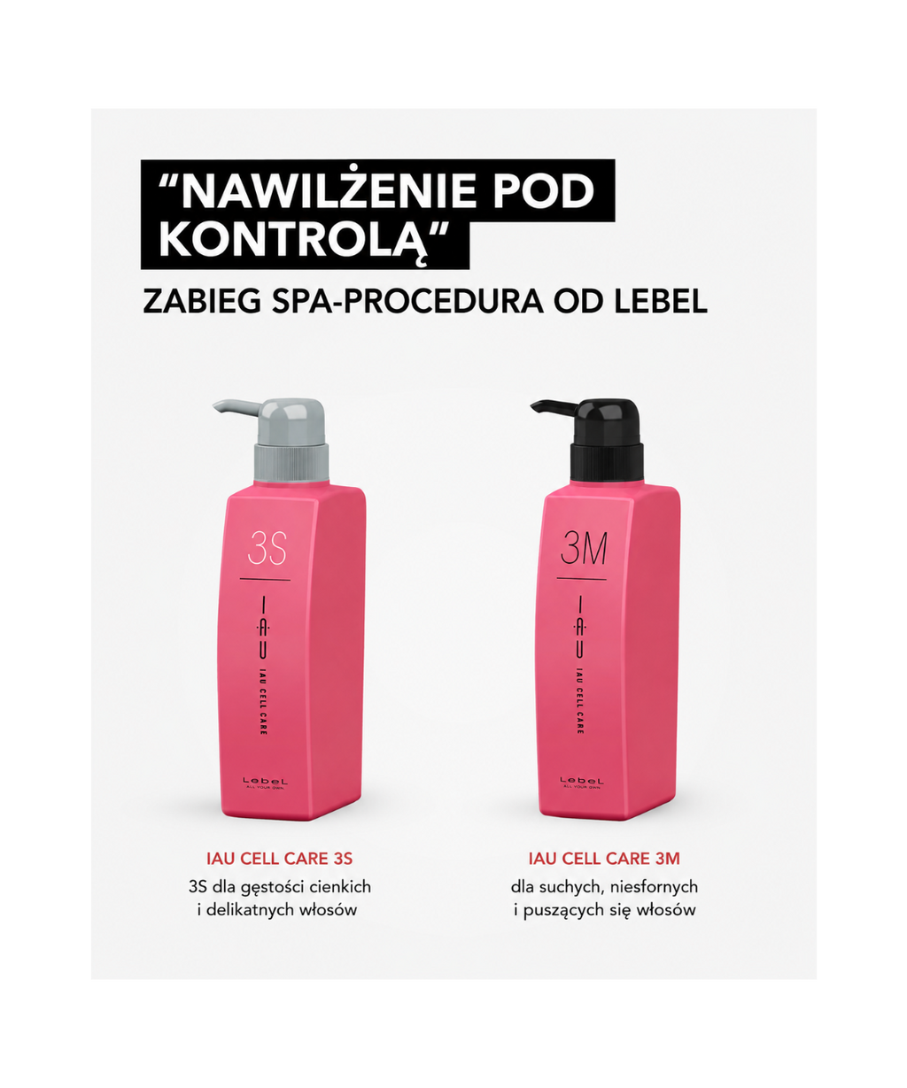 IAU Cell Care SPA (9 komponentów) - Molekularna odbudowa i głębokie nawilżenie struktury włosa*