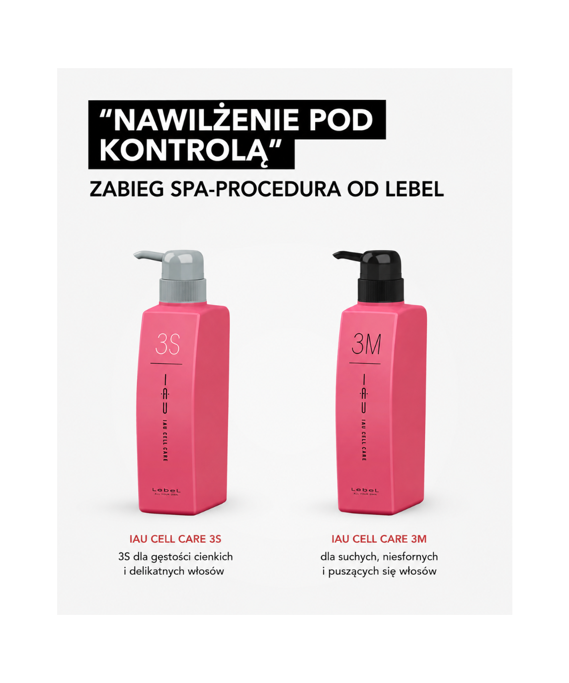 IAU Cell Care SPA (9 komponentów) - Molekularna odbudowa i głębokie nawilżenie struktury włosa*