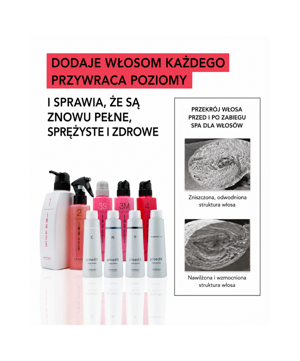 IAU Cell Care SPA (9 komponentów) - Molekularna odbudowa i głębokie nawilżenie struktury włosa*