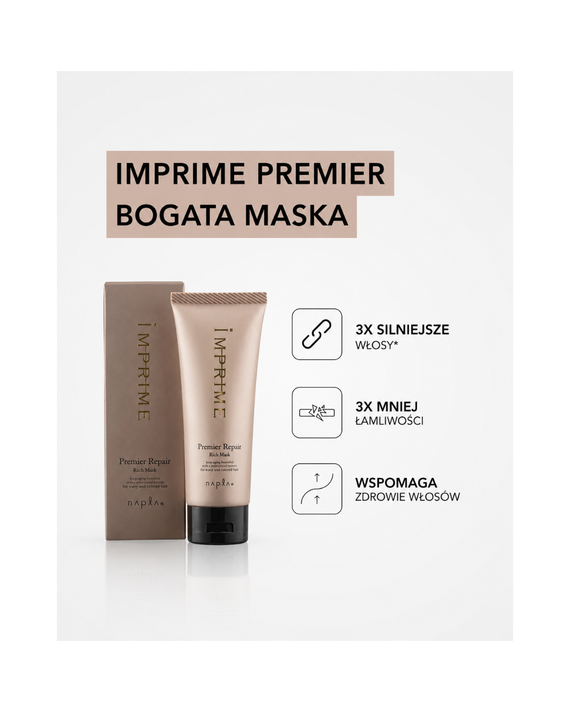Imprime premier Rich mask - Intensywna maska do domowej regeneracji włosów*
