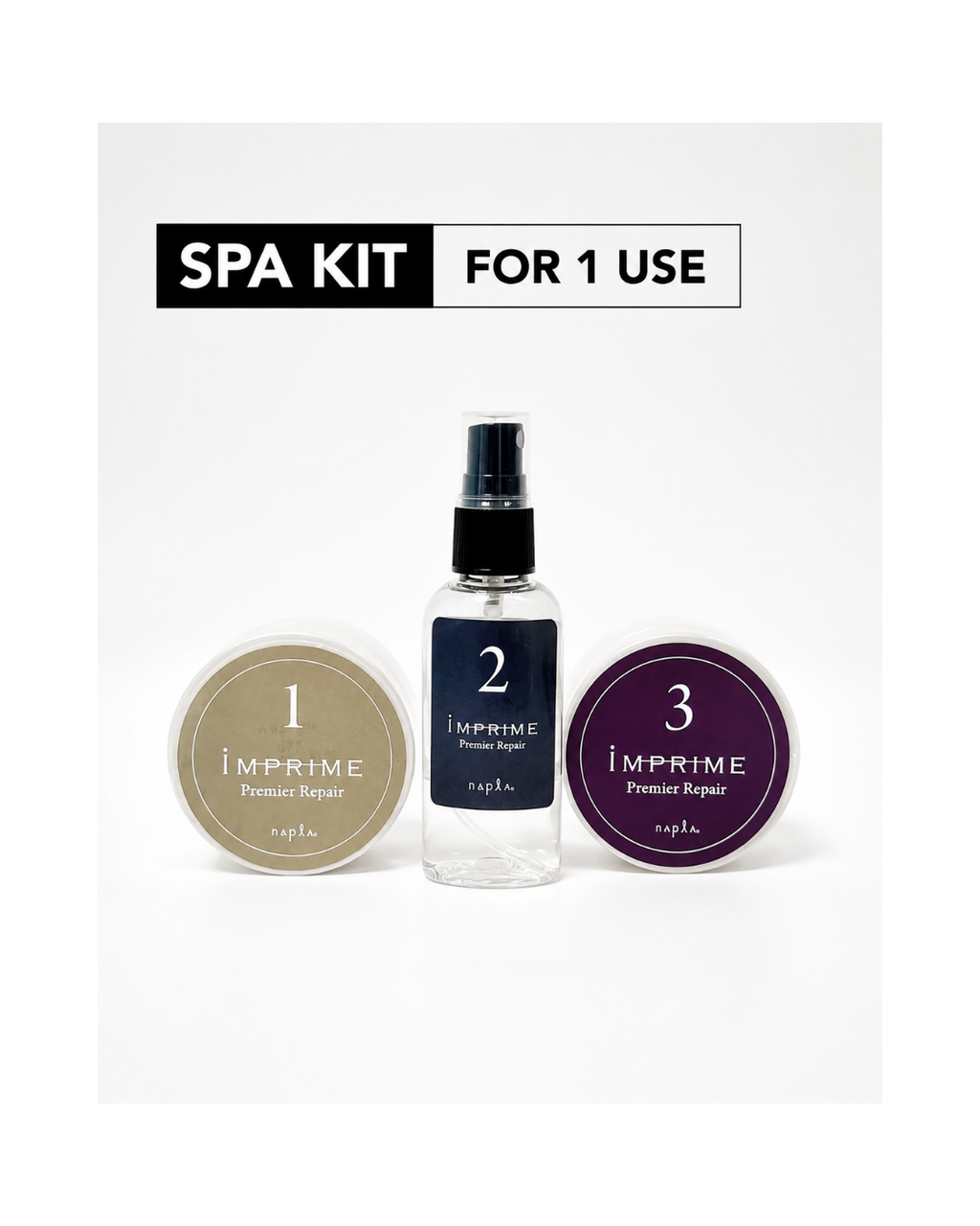 Napla Imprime Premier Repair – One Use Kit - profesjonalny salonowy zestaw do regeneracji włosów*