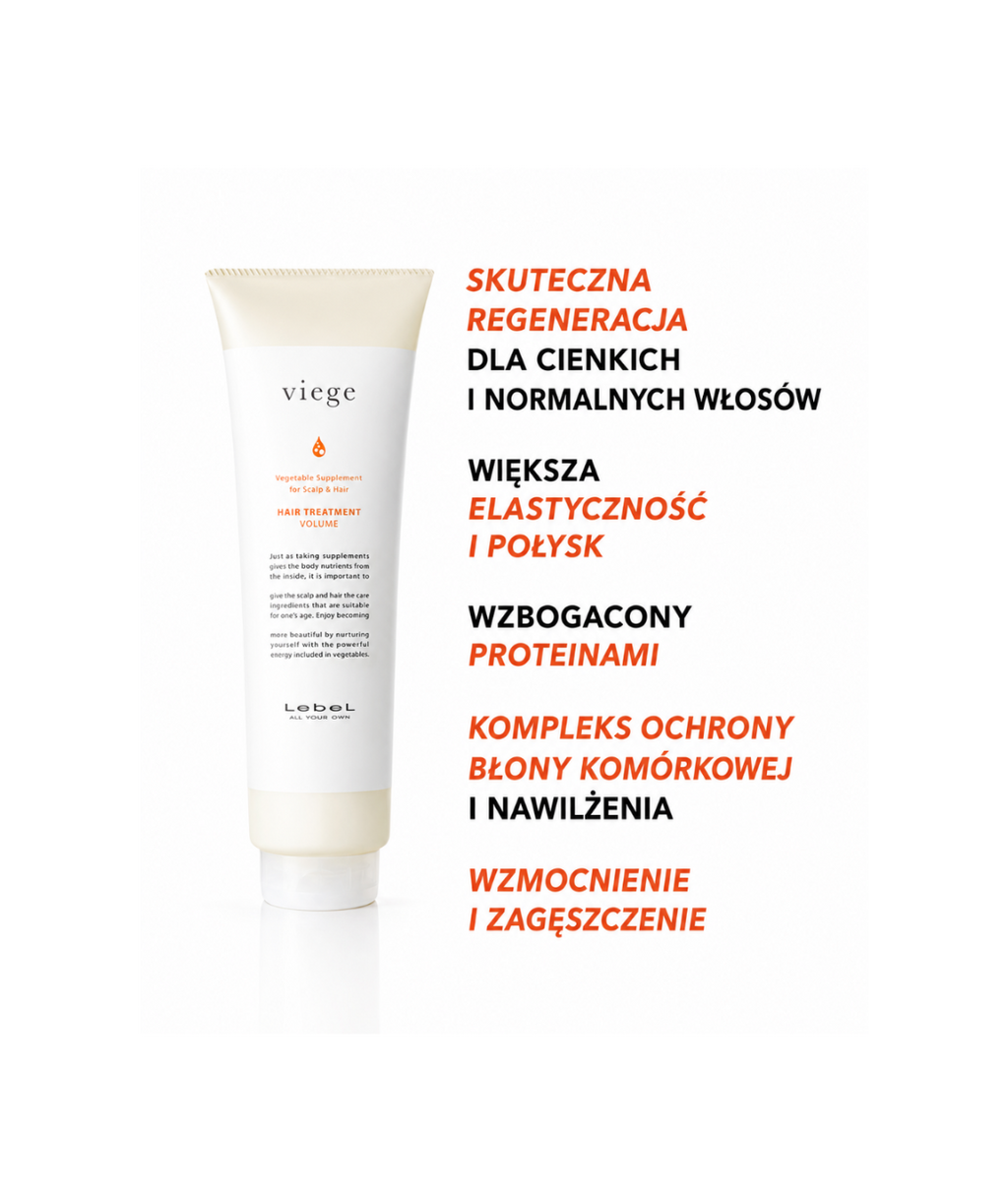 Viege Hair Treatment Volume - Regenerująca maska do objętośći włosów cienkich*