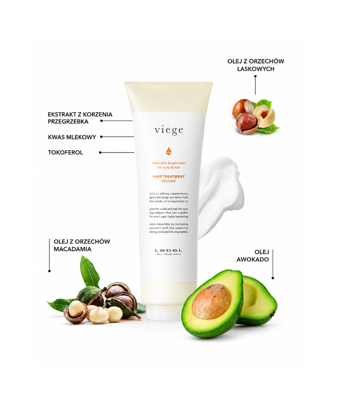Viege Hair Treatment Volume - Regenerująca maska do objętośći włosów cienkich*