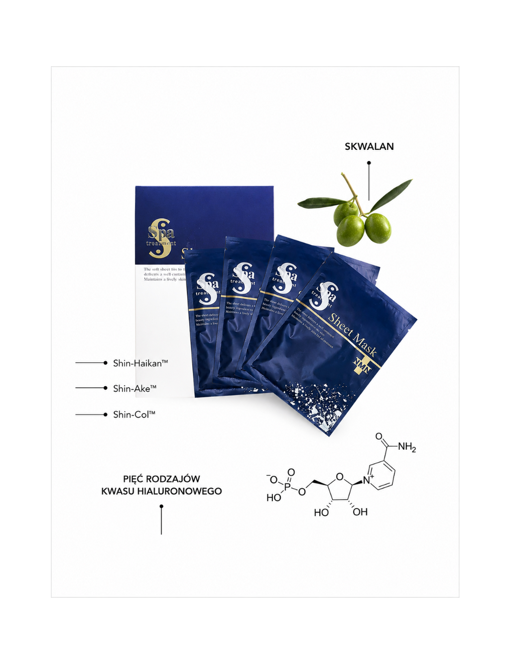 Spa Treatment eX Loose Spickle & NMN Sheet Mask - Intensywna 4-tygodniowa kuracja ujędrniająca skórę