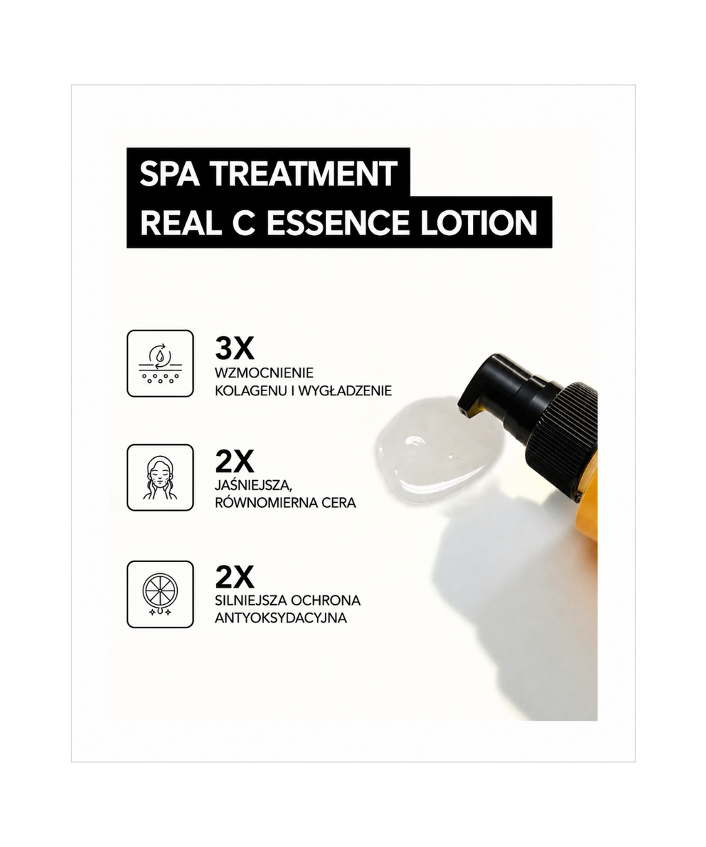 Real C-essence lotion - Nawilżający lotion z 5% witaminą C, niacynamidem i retinolem