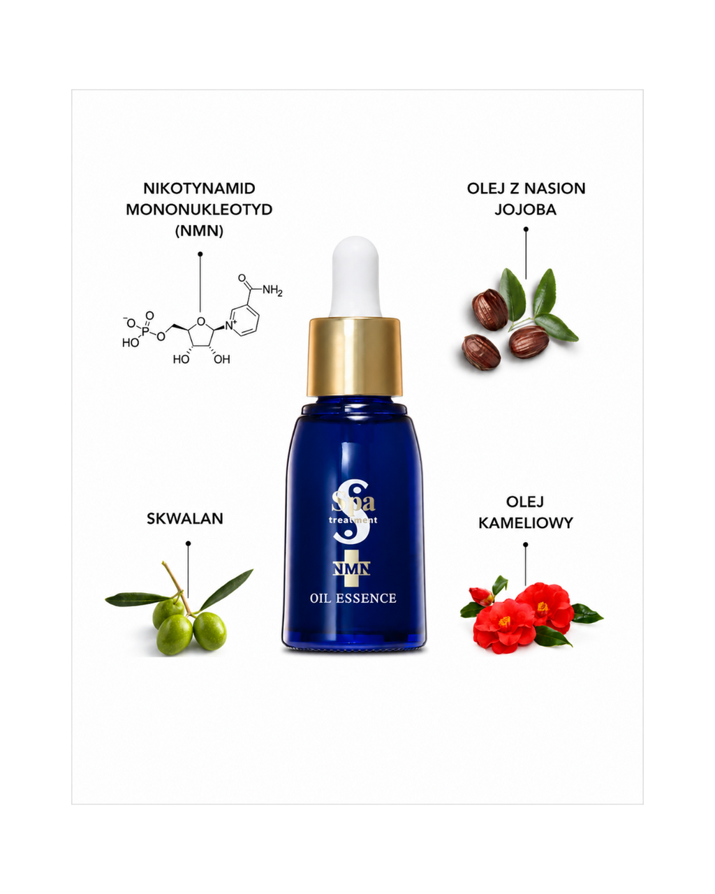 Spa Treatment NMN Oil Essence – Luksusowa esencja olejkowa z NMN do regeneracji komórkowej skóry dojrzałej
