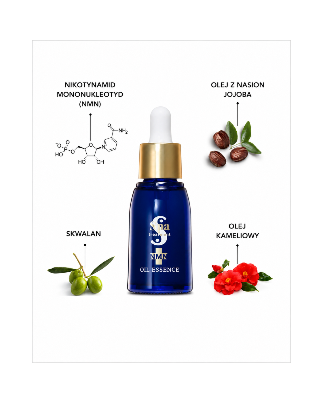 Spa Treatment NMN Oil Essence – Luksusowa esencja olejkowa z NMN do regeneracji komórkowej skóry dojrzałej