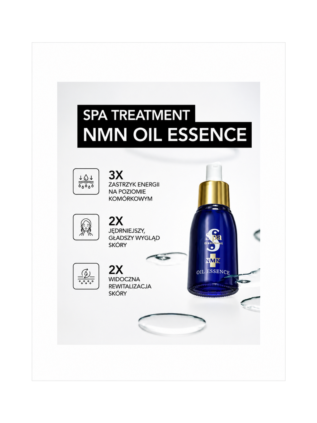 Spa Treatment NMN Oil Essence – Luksusowa esencja olejkowa z NMN do regeneracji komórkowej skóry dojrzałej