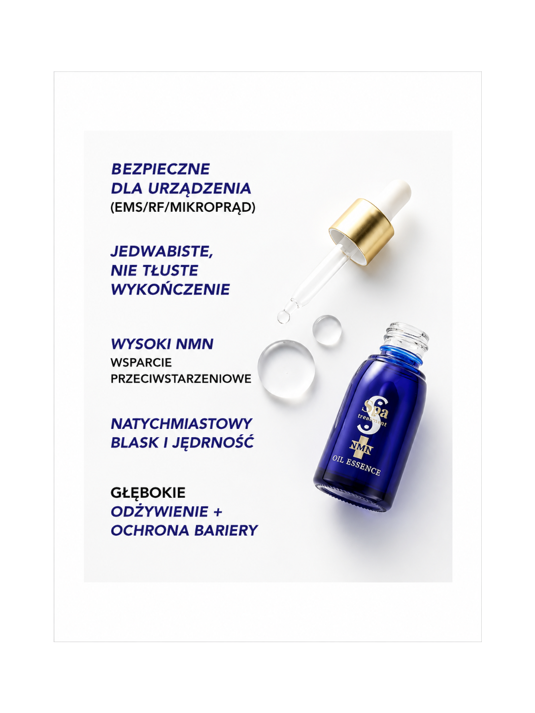 Spa Treatment NMN Oil Essence – Luksusowa esencja olejkowa z NMN do regeneracji komórkowej skóry dojrzałej