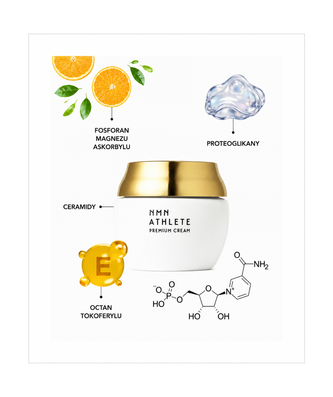 NMN ATHLETE Premium Cream - Japoński krem do twarzy anti-age z NMN*