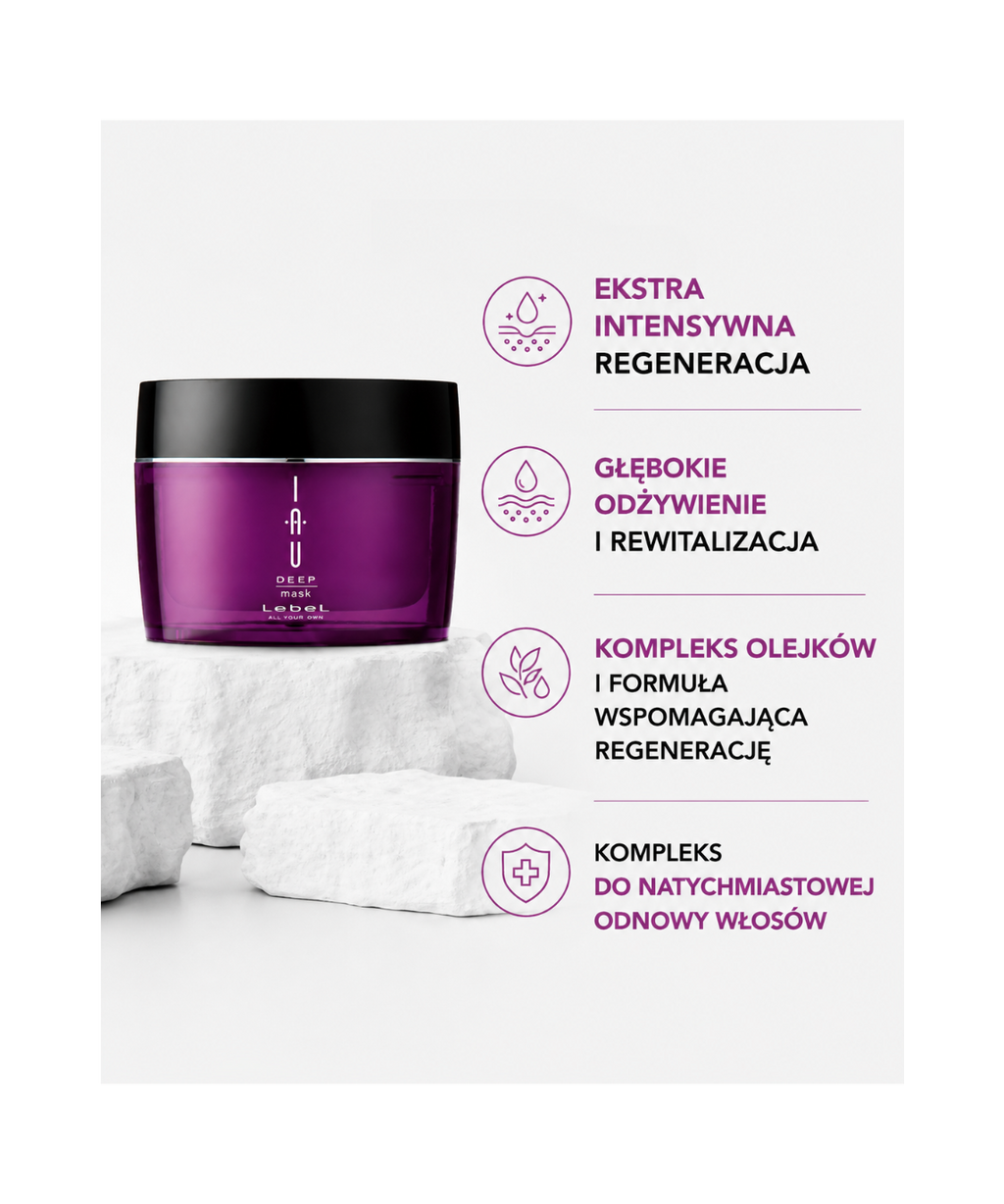 IAU Deep Mask - Maska skoncentrowana z aromaterapią dla niesfornych włosów*