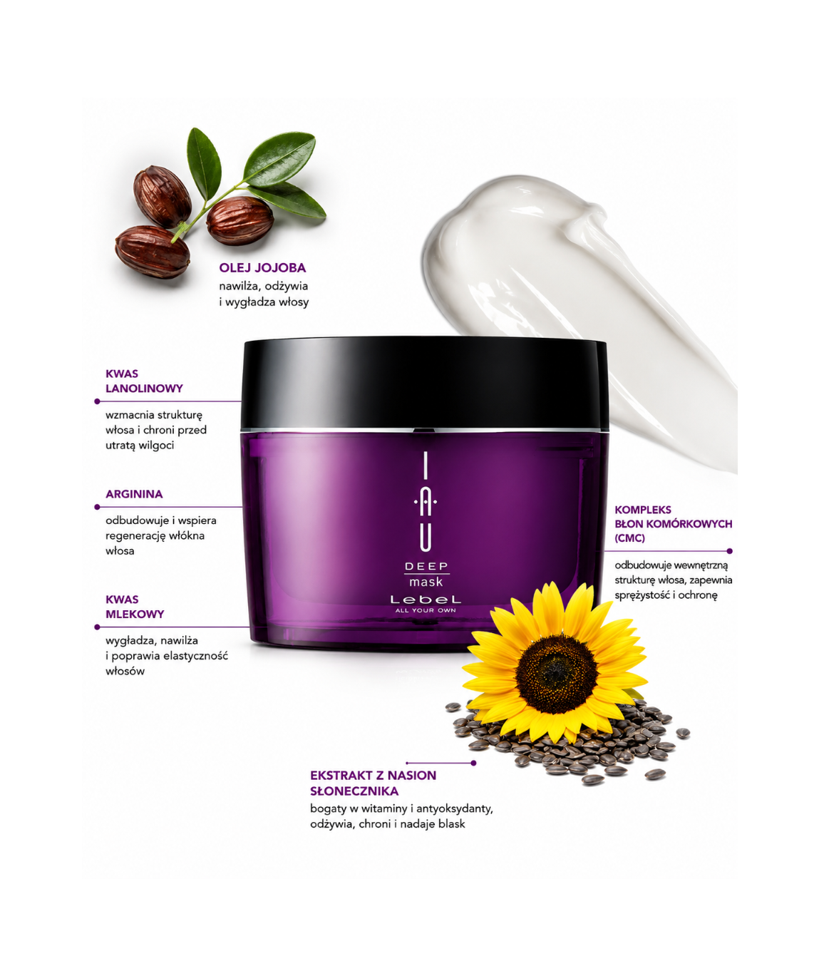 IAU Deep Mask - Maska skoncentrowana z aromaterapią dla niesfornych włosów*