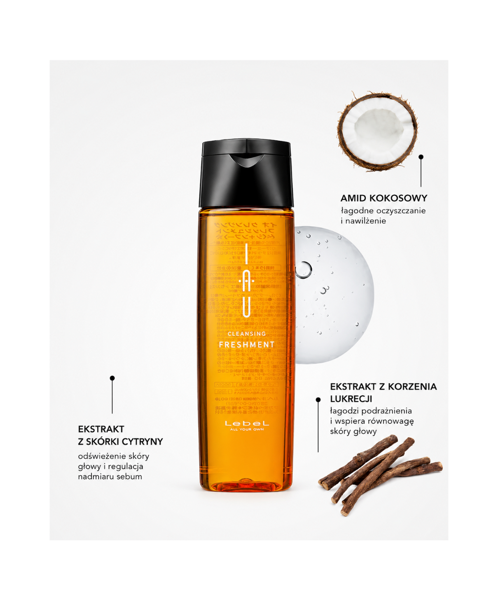 IAU Cleansing Freshment Shampoo - Odświeżający szampon do głębokiego oczyszczania*