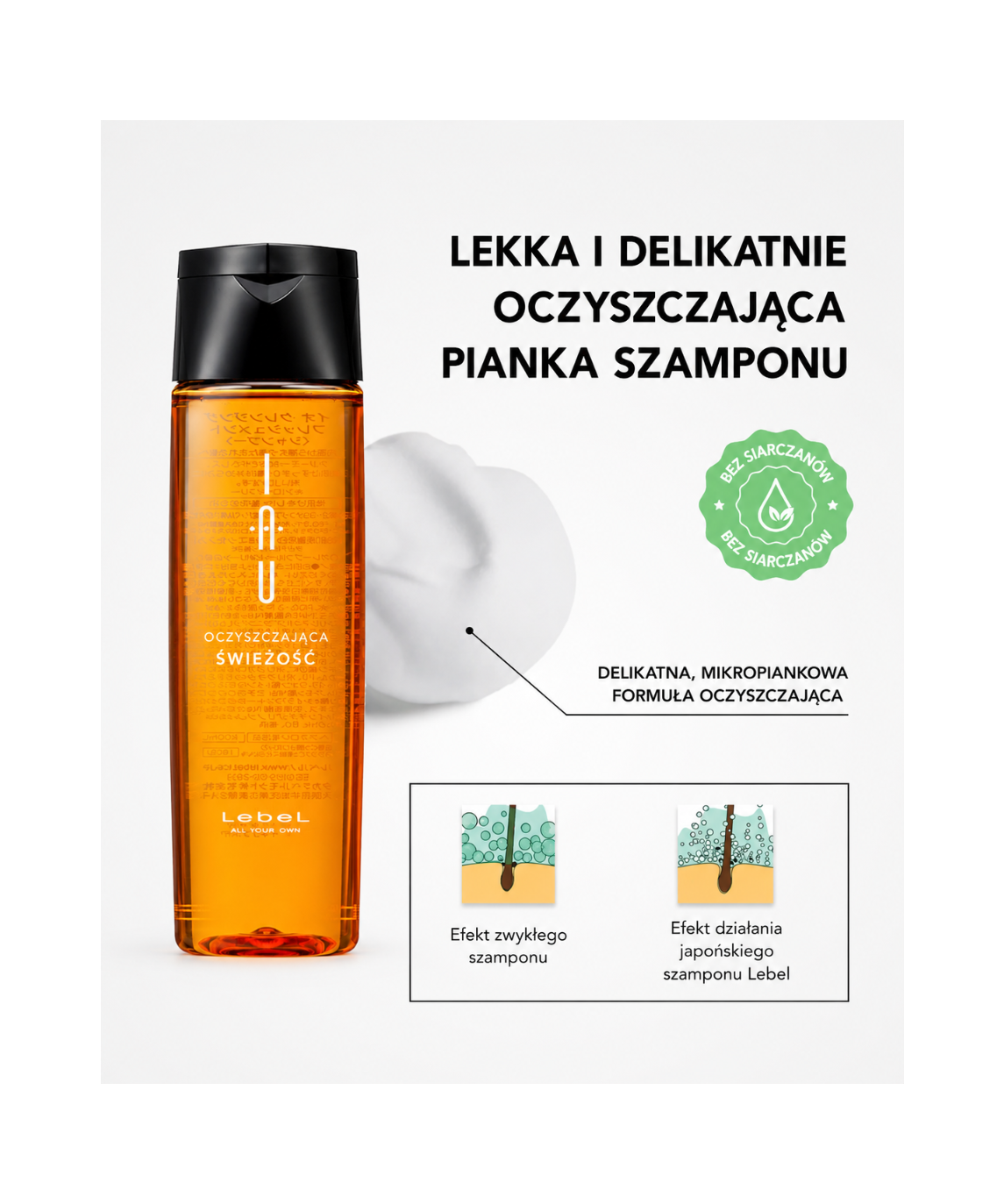 IAU Cleansing Freshment Shampoo - Odświeżający szampon do głębokiego oczyszczania*