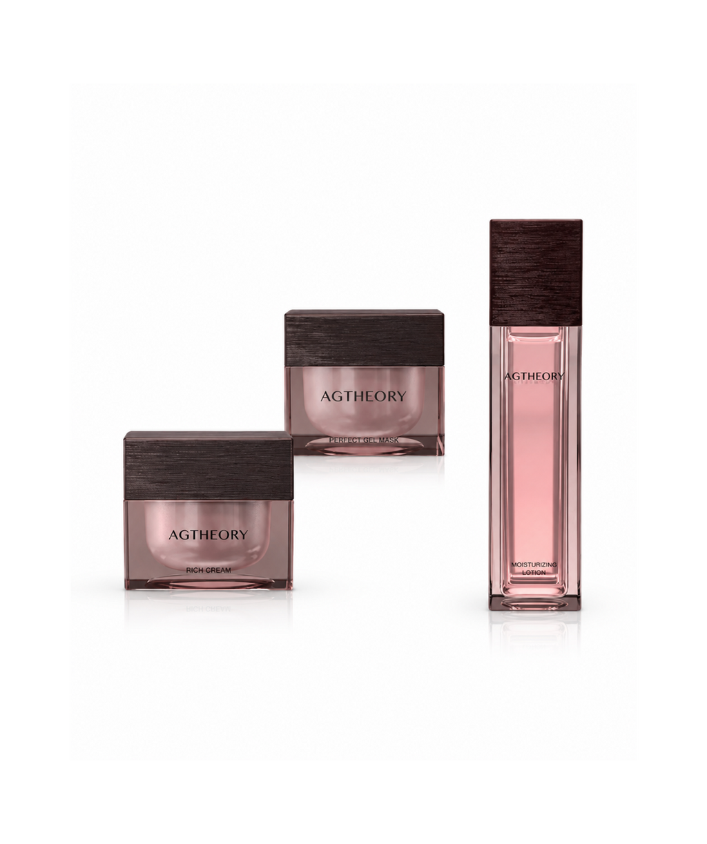 AGTheory Hydration & Renewal Premium Set - Perfect Gel Mask + Moisturising Lotion + Rich Cream*