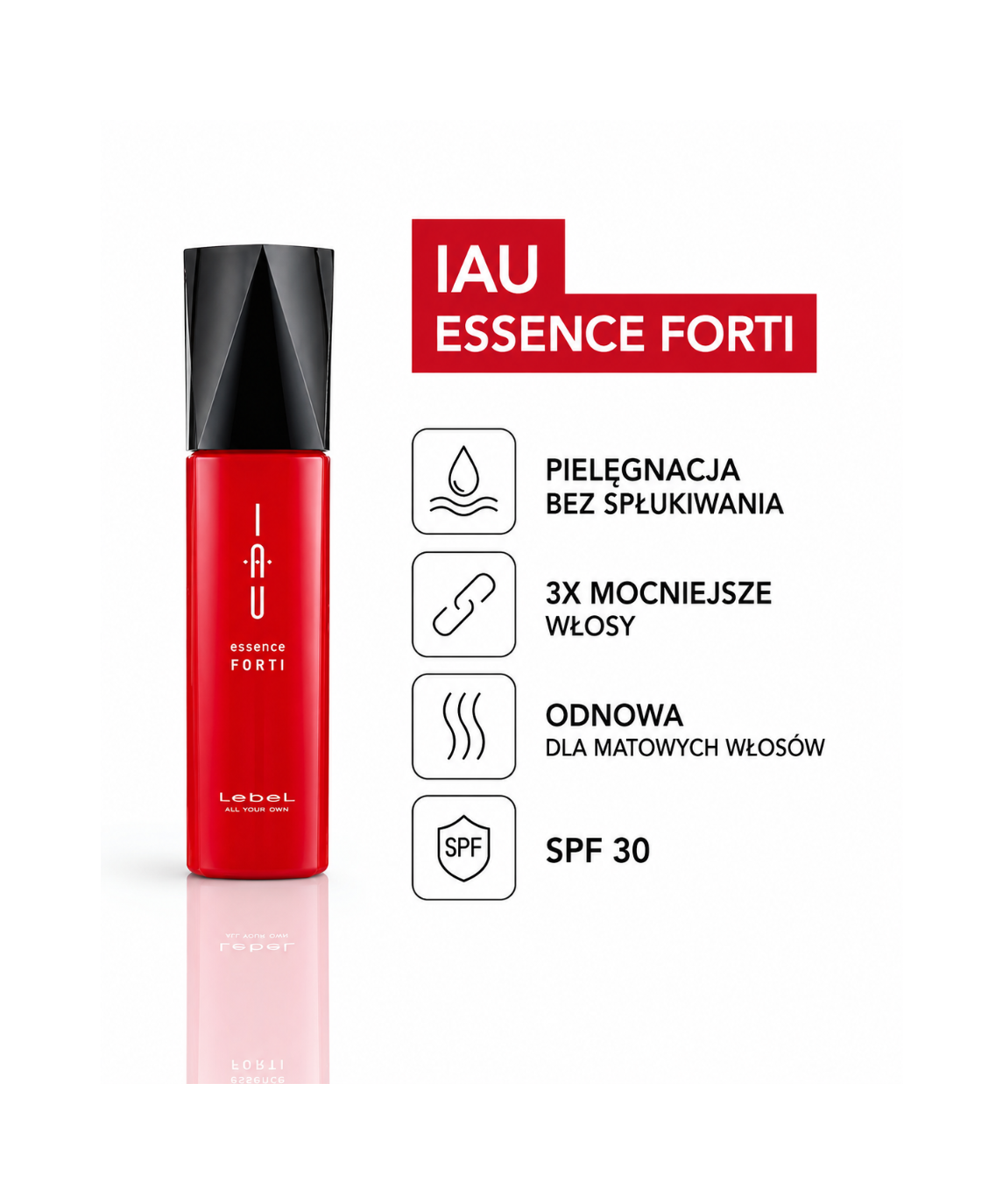 IAU Forti Essense - Termoochronna esencja do włosów z SPF 30*