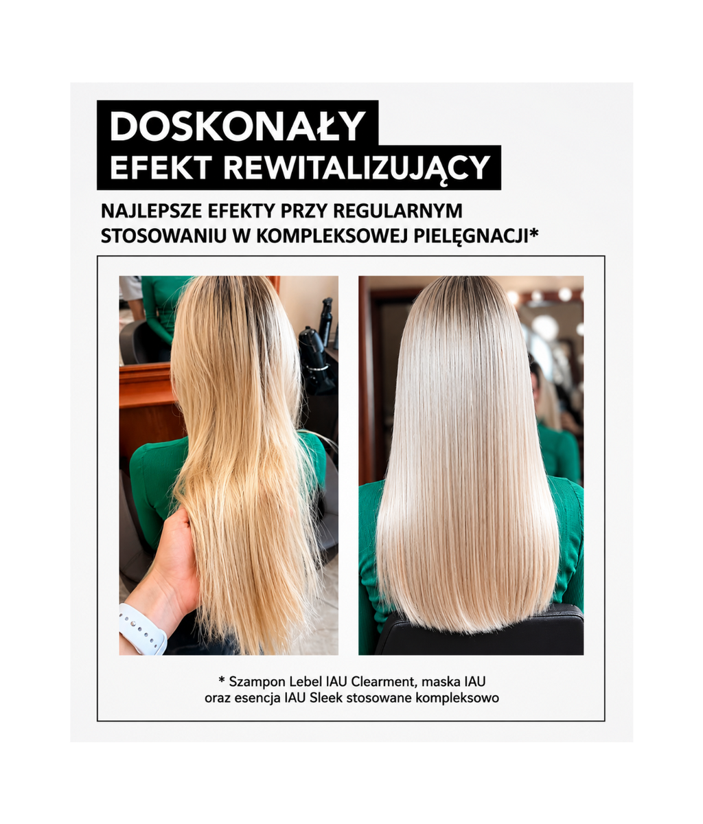 LEBEL IAU SLEEK ESSENSE - esencja wygładzająca do włosów z ochroną termiczną SPF 30