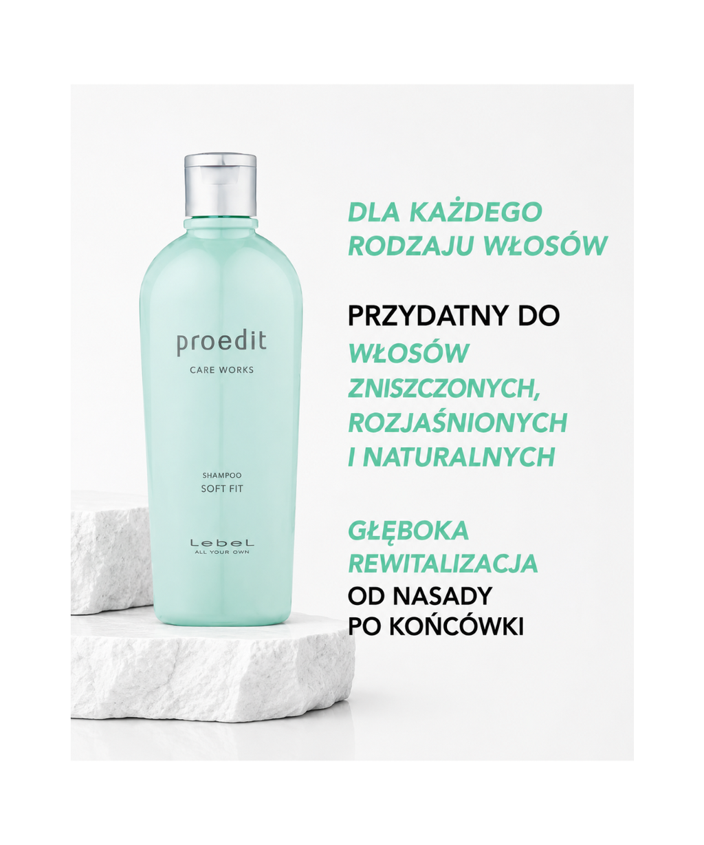 Proedit Soft Fit Hair Shampoo - Delikatny szampon nawilżający do włosów suchych*