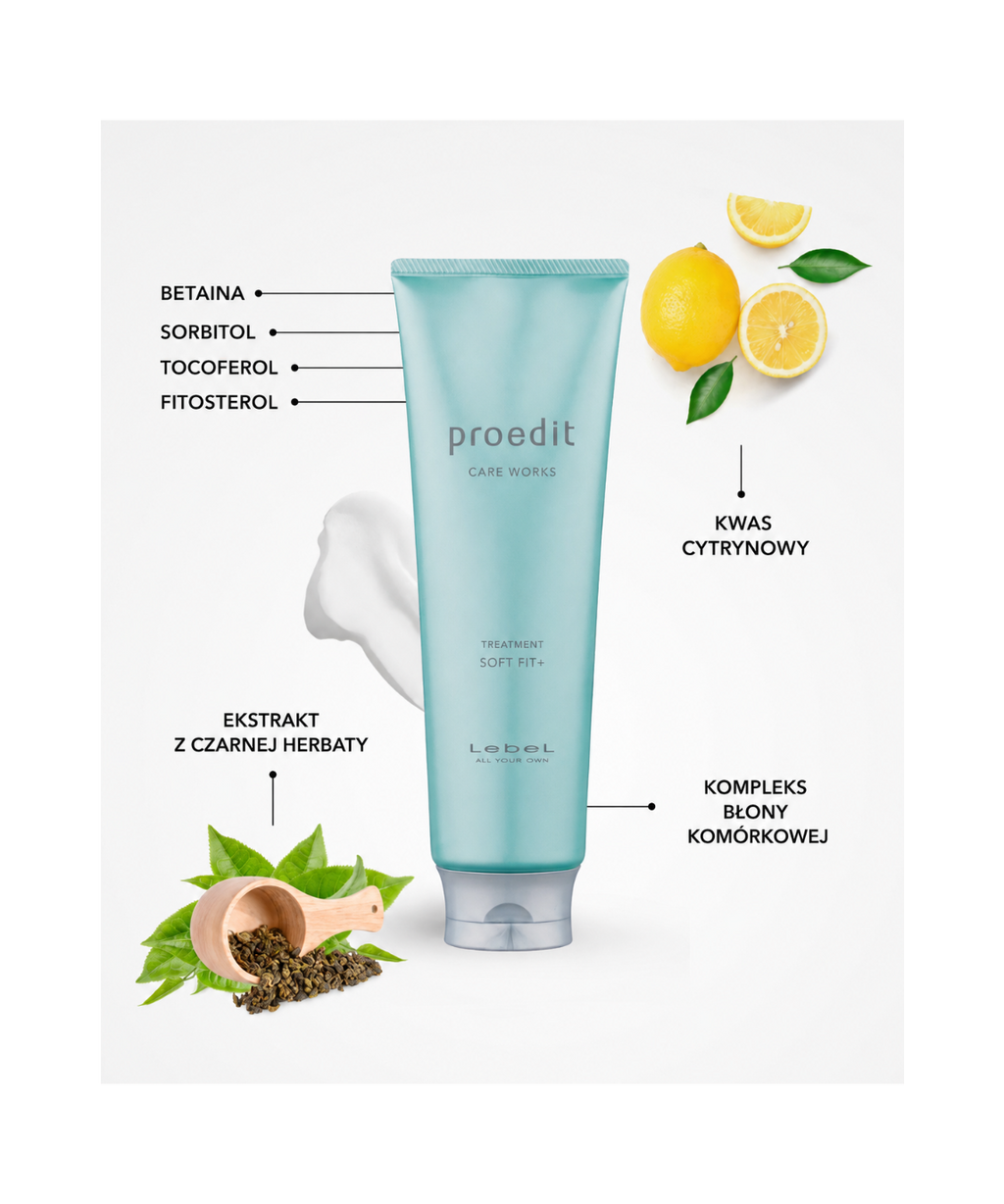 Proedit Soft Fit+ Hair Treatment -  Intensywna maska do włosów bardzo suchych i łamliwych*